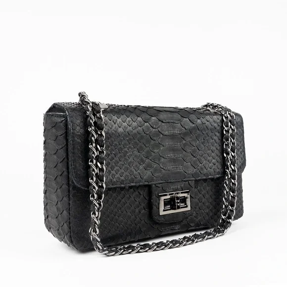 280. NWT WOMENS SHERRILL & BROTHERS MAGGIE GENUINE PYTHON CROSSBODY BAG - Picture 2 of 4